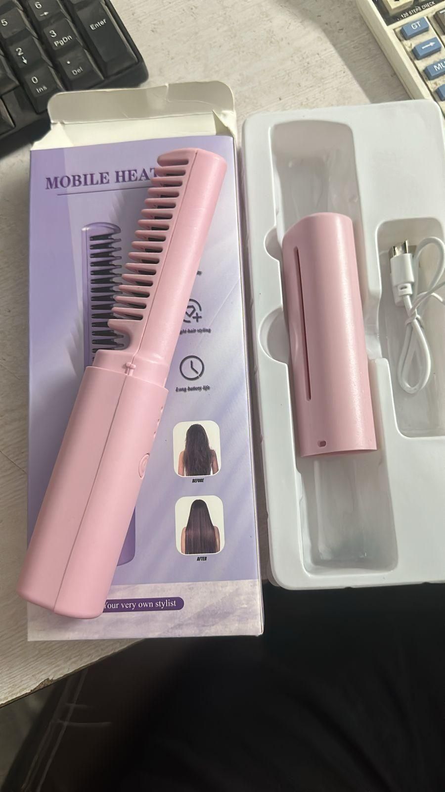 Portable Mini Hair Straightener Cordless